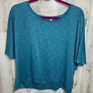Lucy Kimono Tee Blue NWT size L